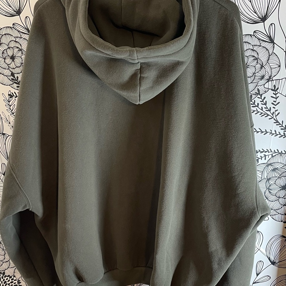 Comfrt Millstone Green Zip-Up Hoodie - Picture 4 of 4